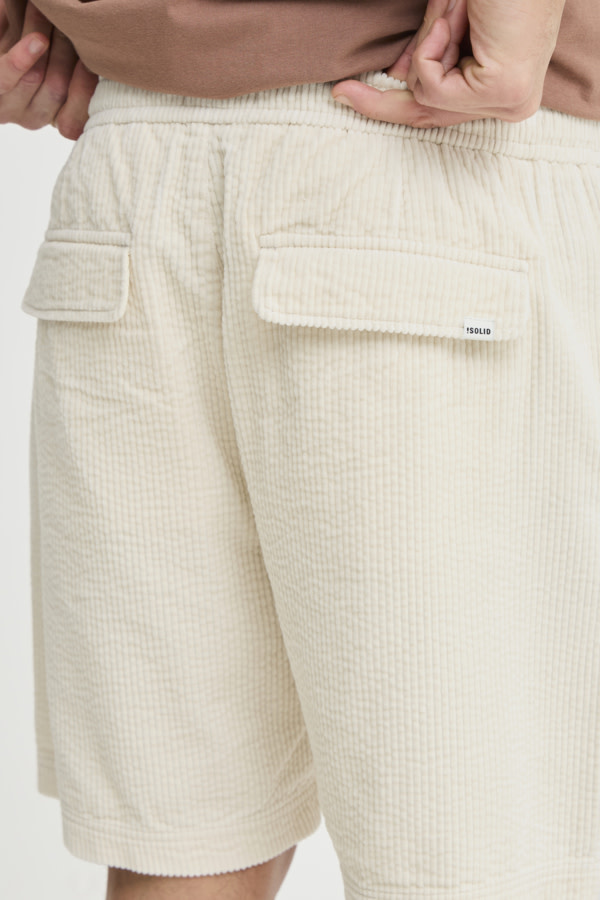 Solid 21108494 Dalann Corduroy Short Oatmeal