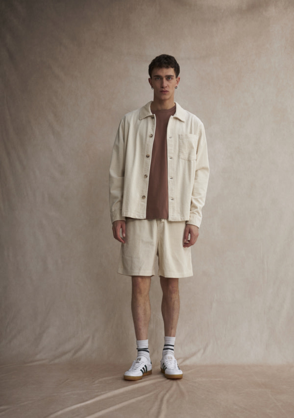 Solid 21108494 Dalann Corduroy Short Oatmeal