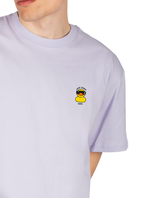 Iriedaily Lazy Sunny Day Embroidered Tee Light Lila