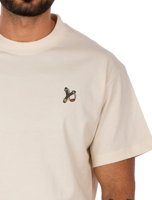 Iriedaily Zwille Embroidered Tee Undyed