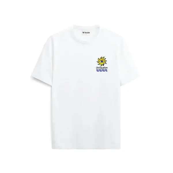 On Vacation Sun Eye Tee White