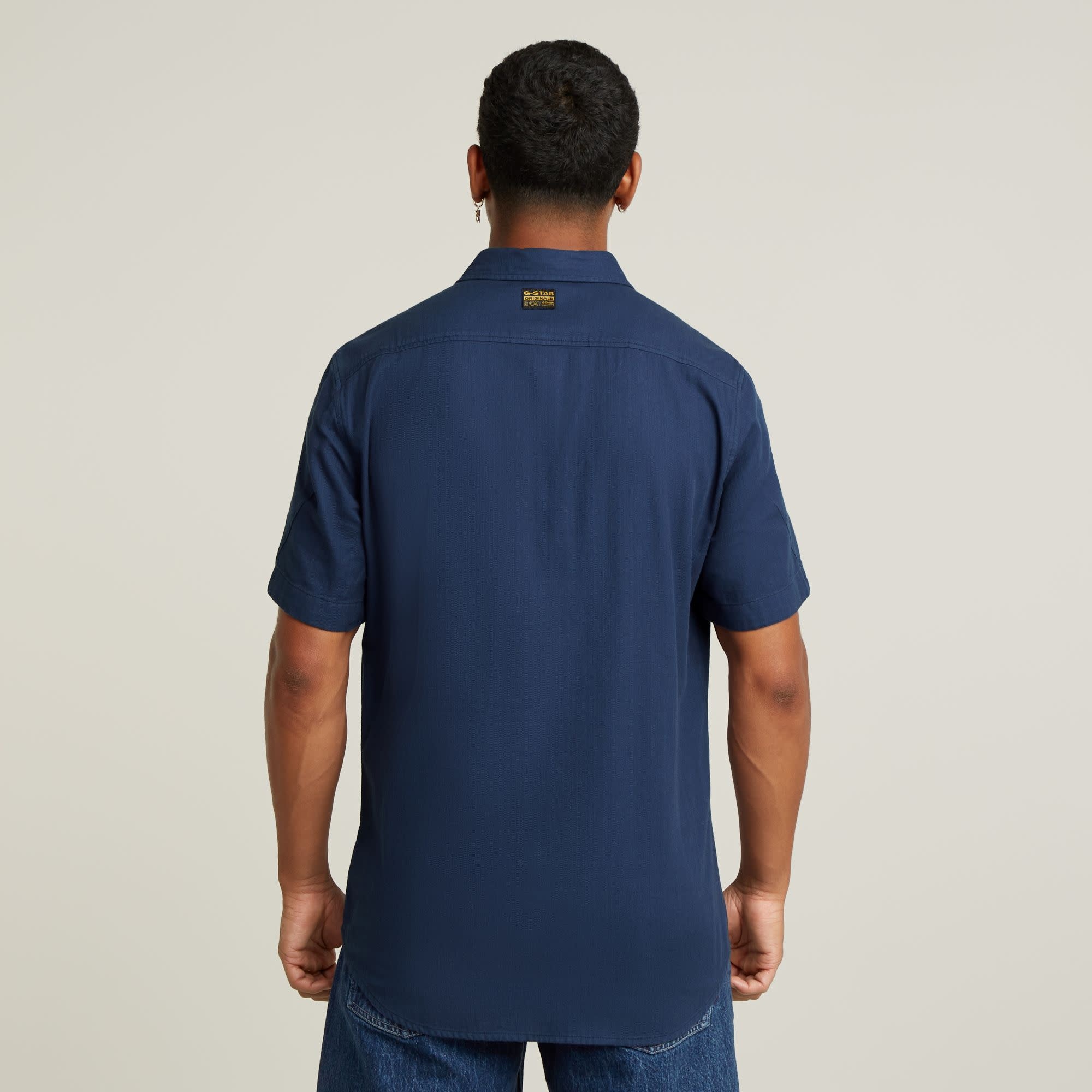 G-Star Marine Slim Shirt S/S GS Imperial Blue GD