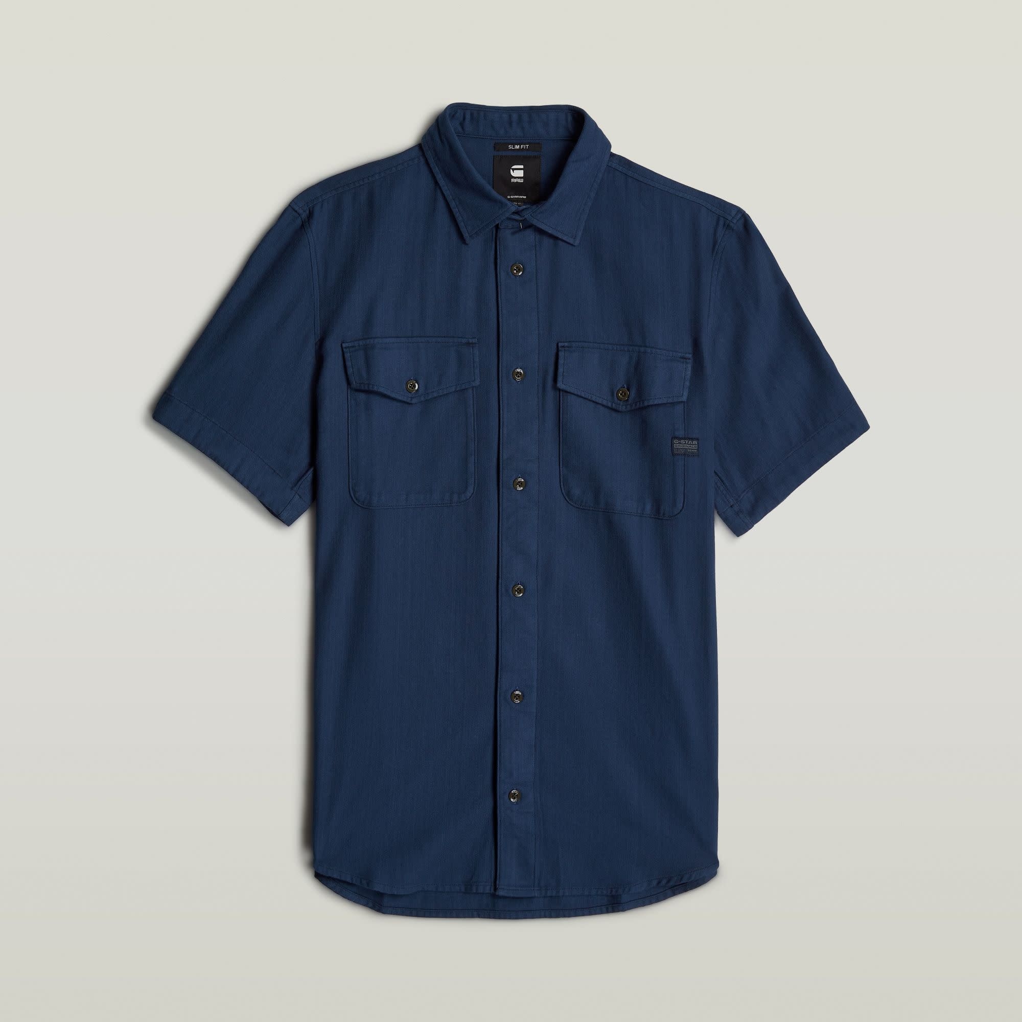 G-Star Marine Slim Shirt S/S GS Imperial Blue GD