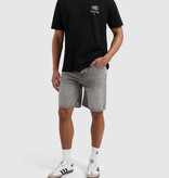 Pure Path The Owen W1483 Denim Short Mid Grey