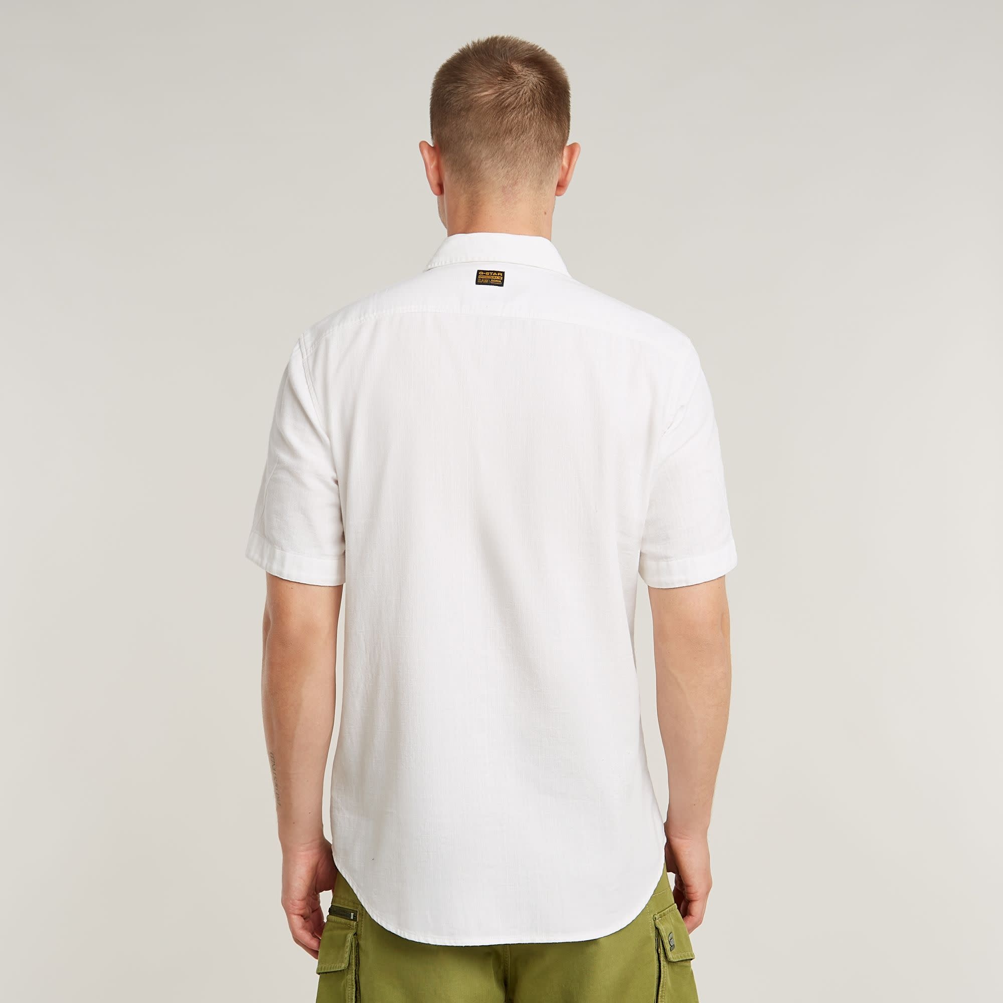 G-Star Marine Slim Shirt S/S Milk GD