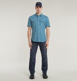 G-Star Marine Slim Shirt S/S Niagara Blue GD