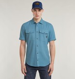 G-Star Marine Slim Shirt S/S Niagara Blue GD