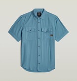G-Star Marine Slim Shirt S/S Niagara Blue GD