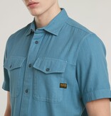 G-Star Marine Slim Shirt S/S Niagara Blue GD