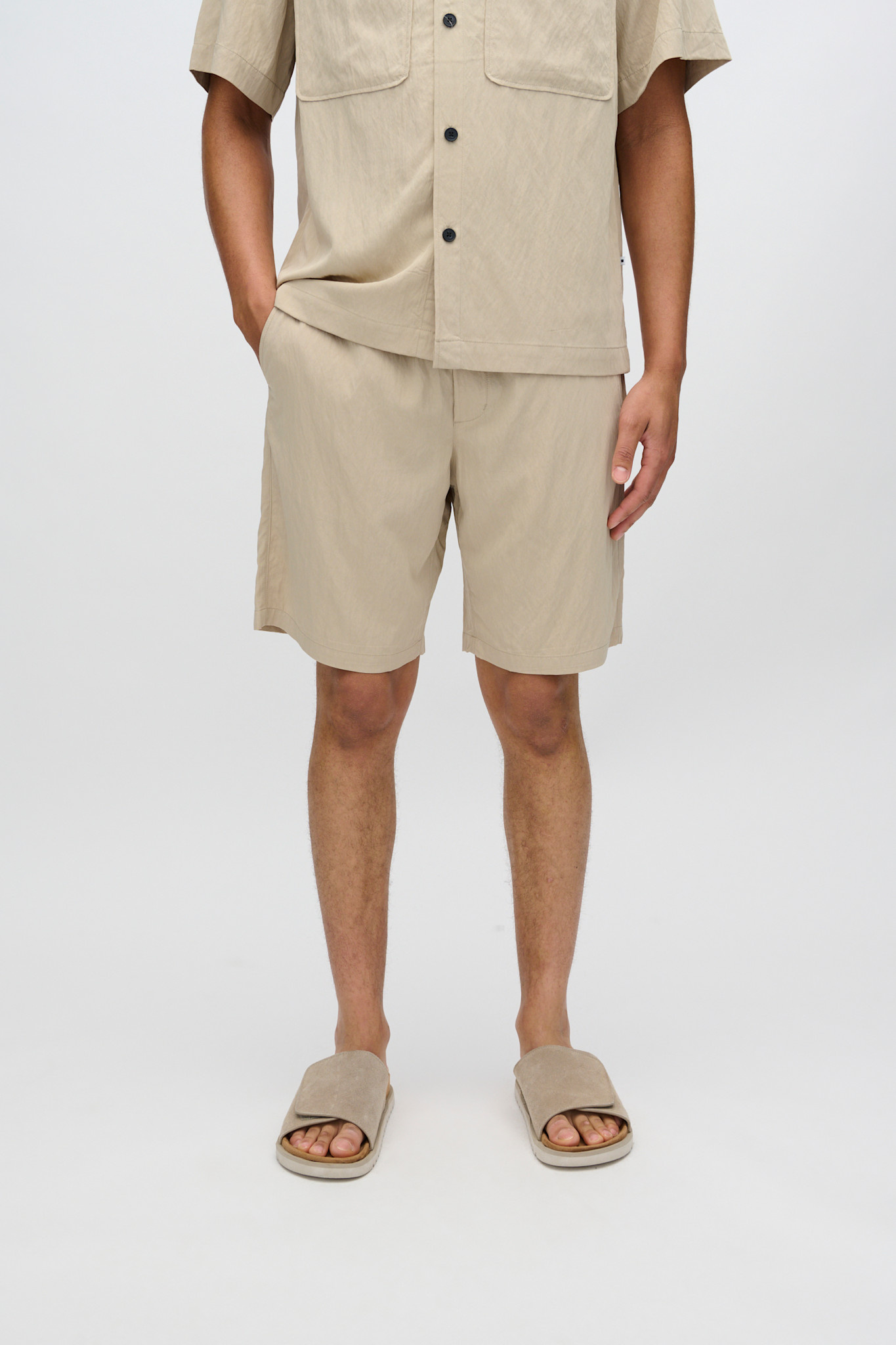 Minimum Atlas 4222 Shorts White Pepper