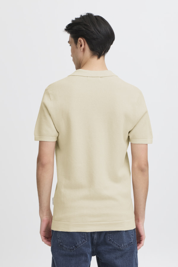 Casual Friday 20505399 Mateo Structured Knit Polo Rainy Day