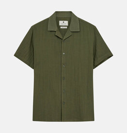 Anerkjendt Leon Structure Shirt 901861 Deep Lichen Green