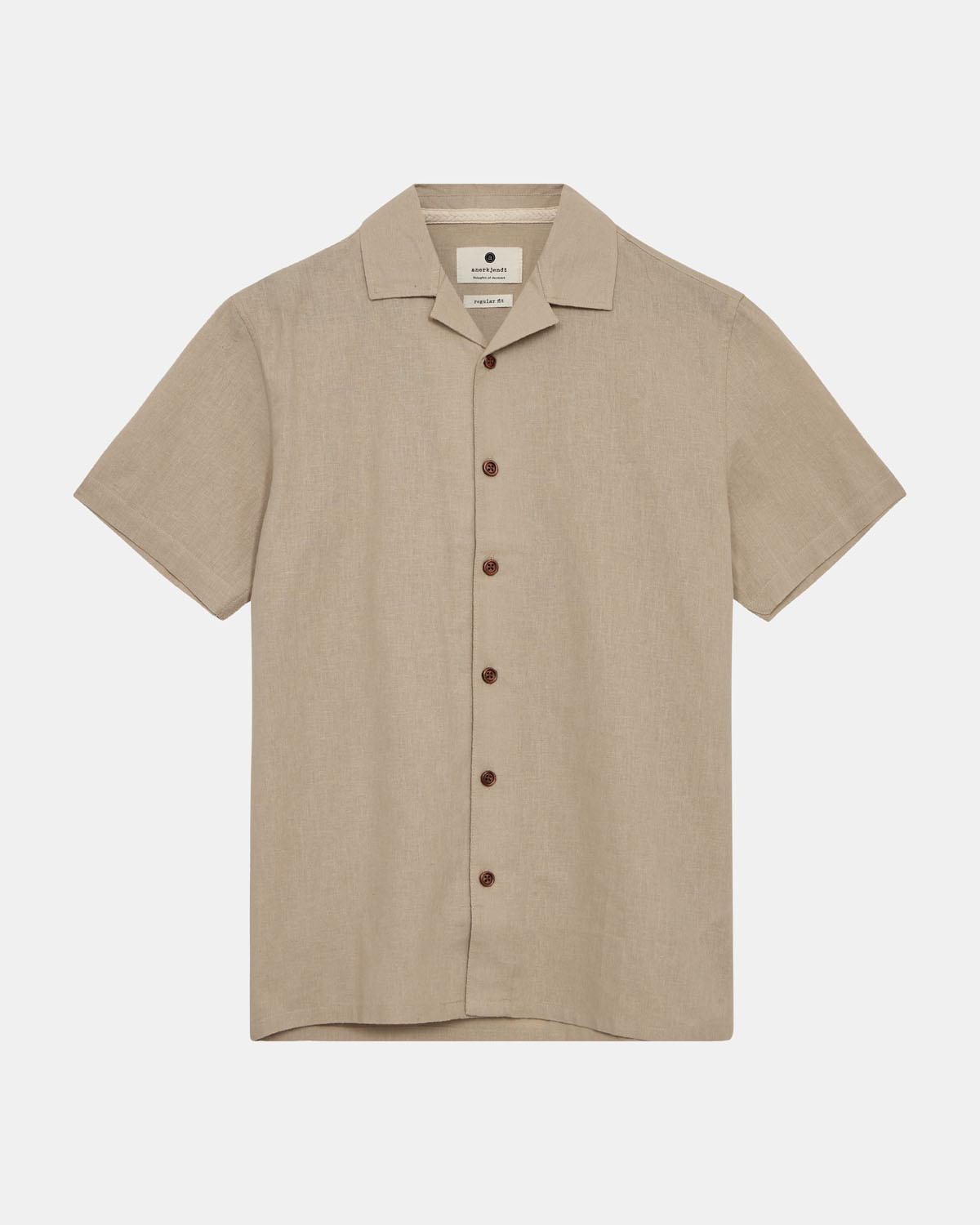 Anerkjendt Leo Cotton/Linen Shirt 901934 Feather Grey