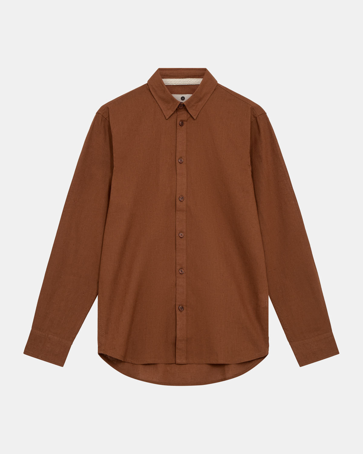 Anerkjendt Leif Cotton/Linen L/S Shirt 901935 Chipmunk
