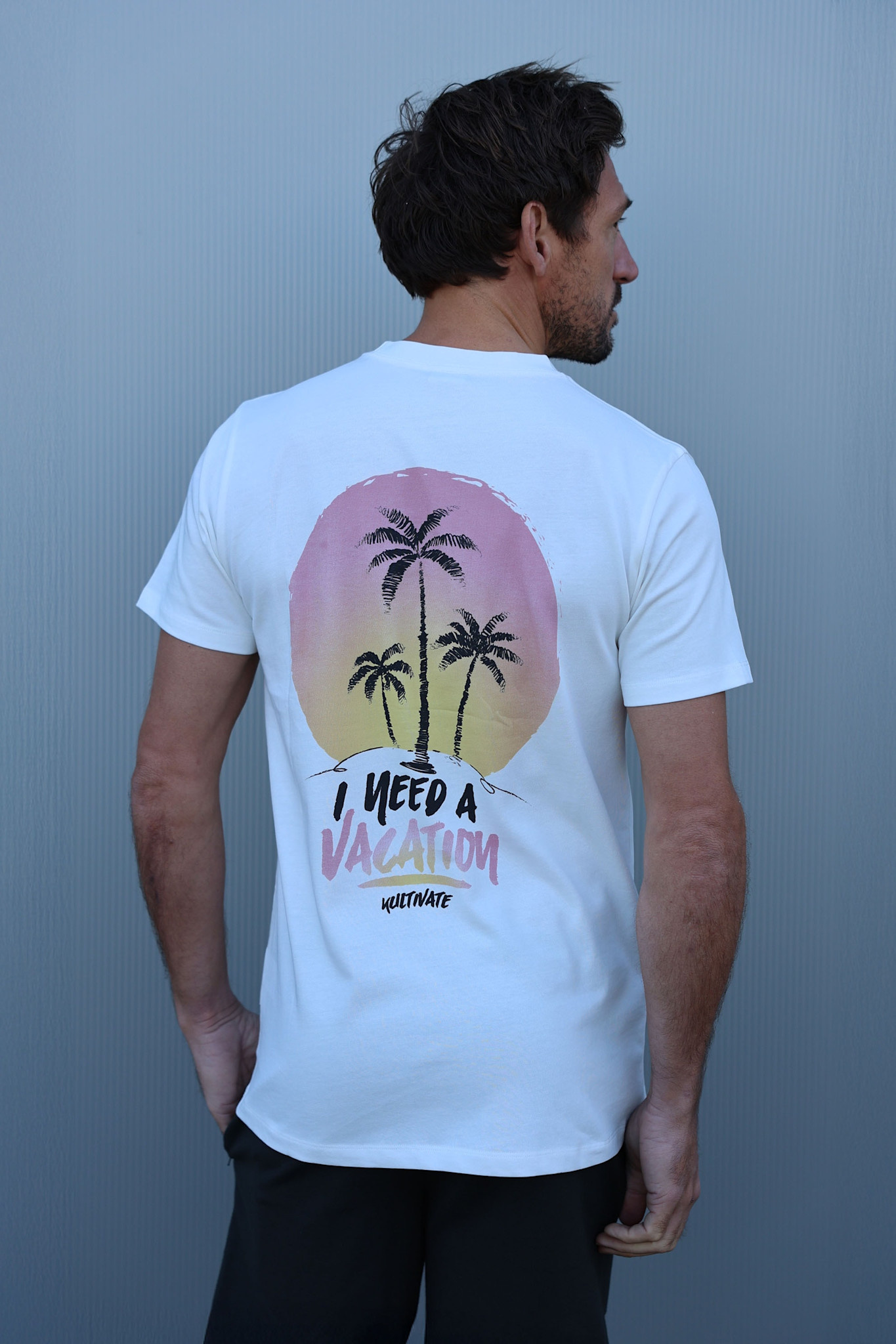 Kultivate Big Vacay Tee Blanc de Blanc