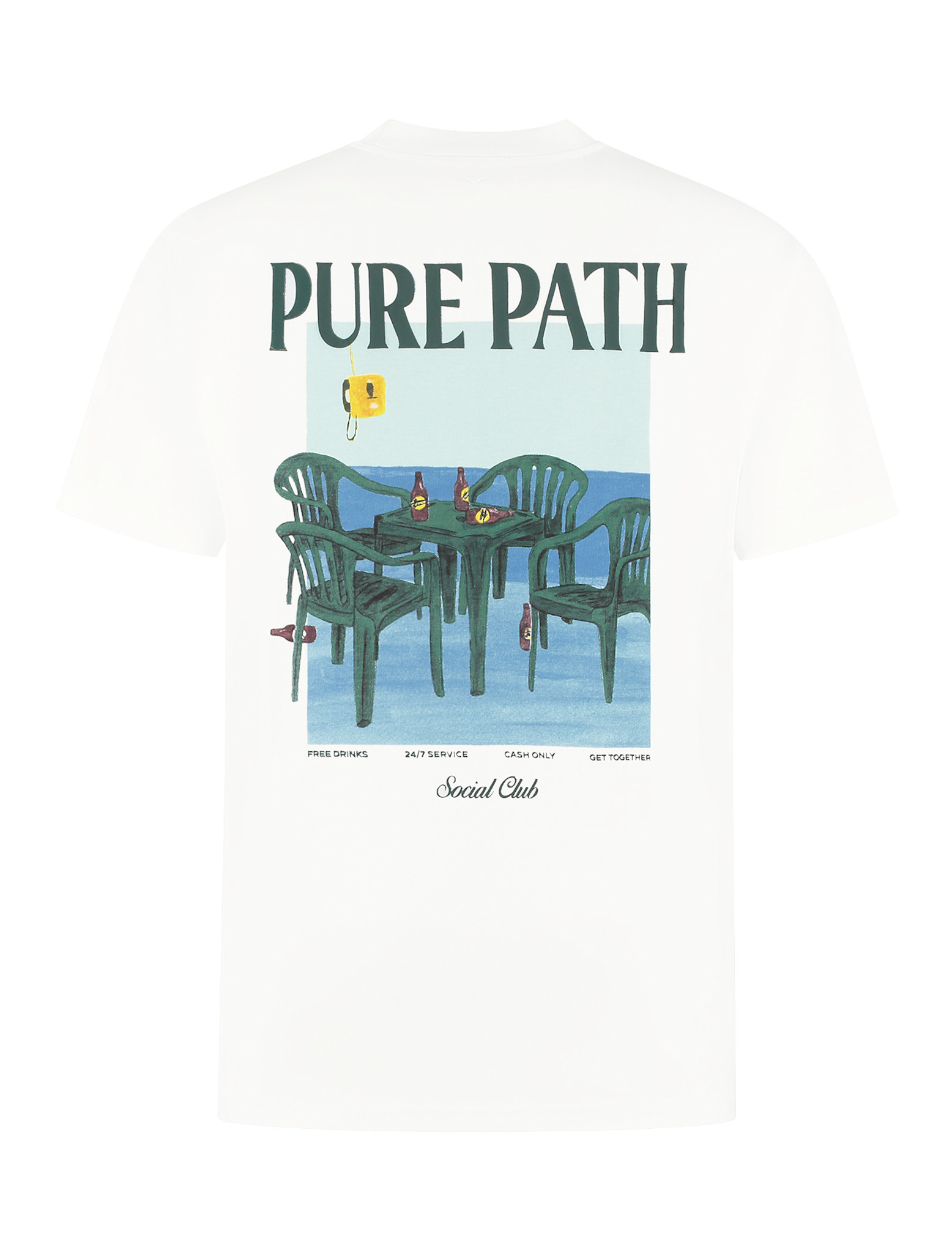 Pure Path 25020102 Midnight Conversations Tee White