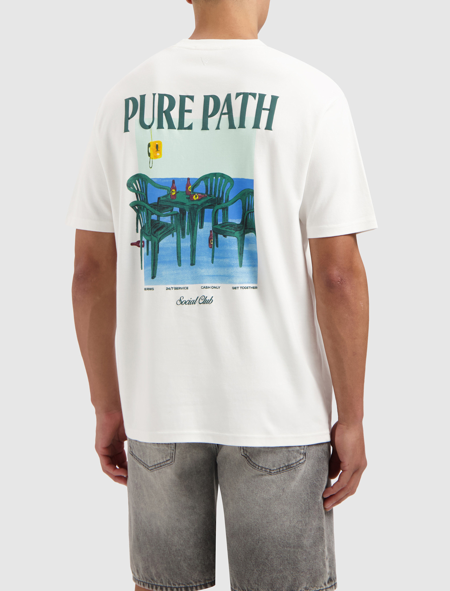 Pure Path 25020102 Midnight Conversations Tee White