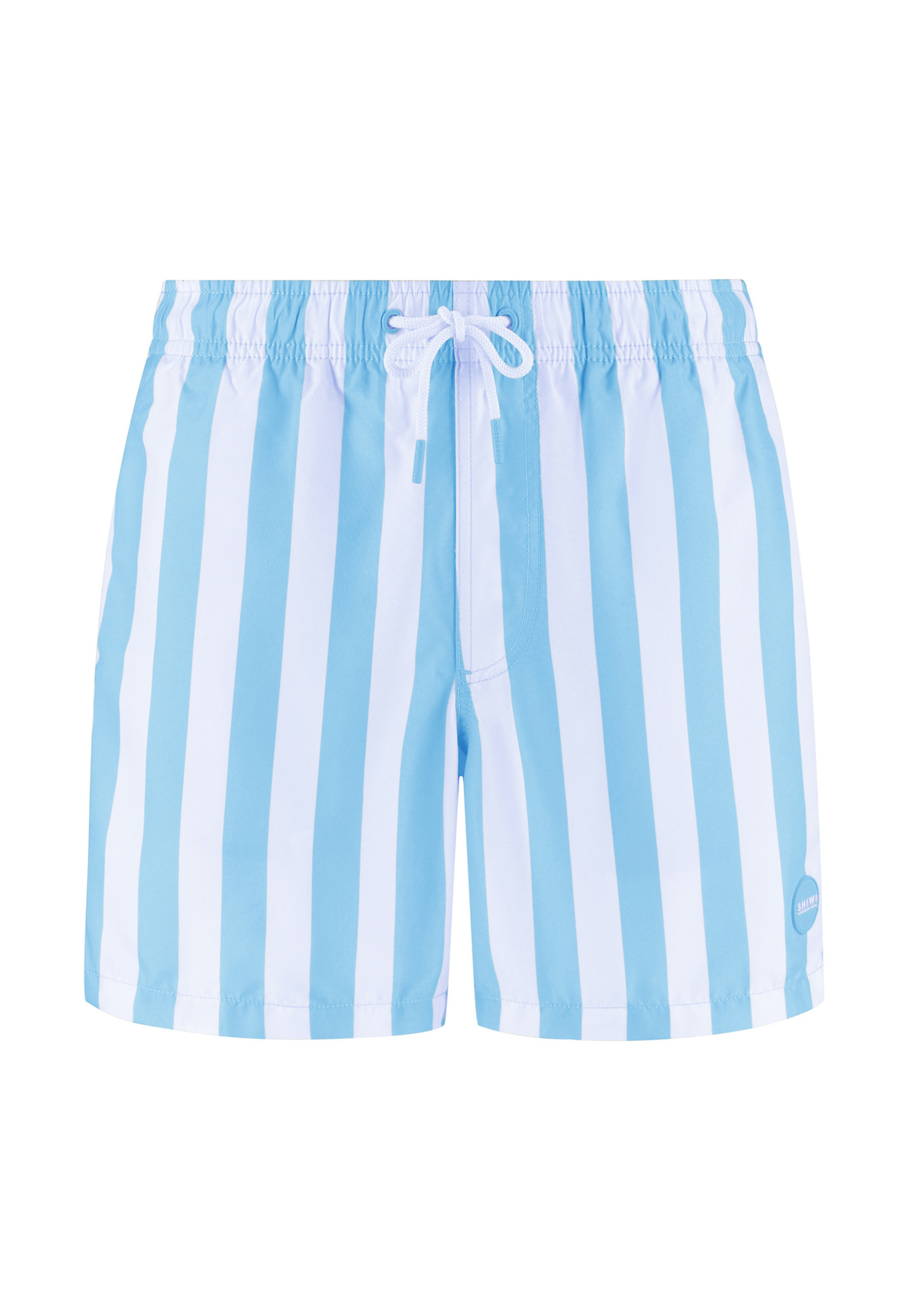SHIWI Broad Stripe Swim Short Blue Sky