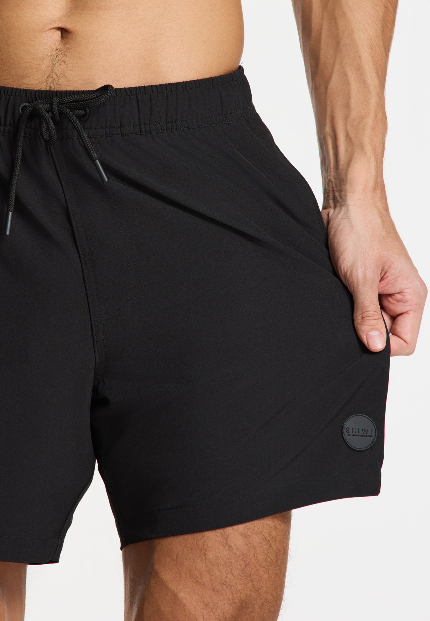 SHIWI Scott Stretch Stretch Swim Short Black