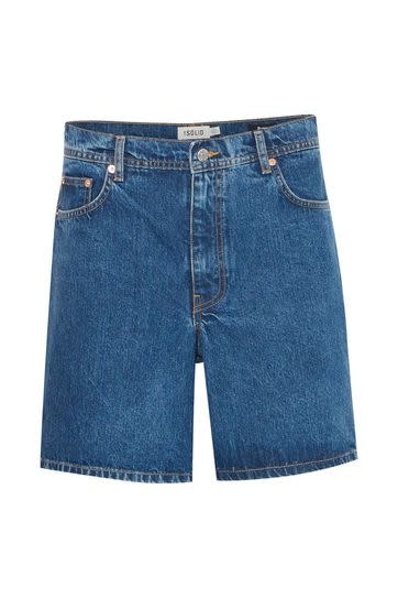 Solid 21108616 Ryan Denim Short Middle Blue