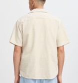Solid 21108613 Oban Corduroy Shirt S/S Oatmeal