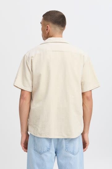 Solid 21108613 Oban Corduroy Shirt S/S Oatmeal