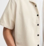 Solid 21108613 Oban Corduroy Shirt S/S Oatmeal