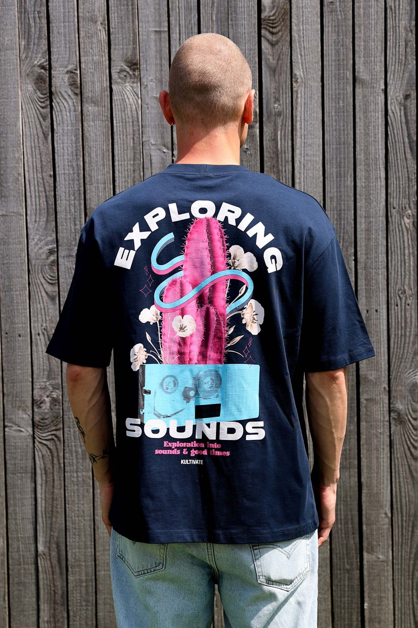 Kultivate Comfort Sound Tee Dark Navy