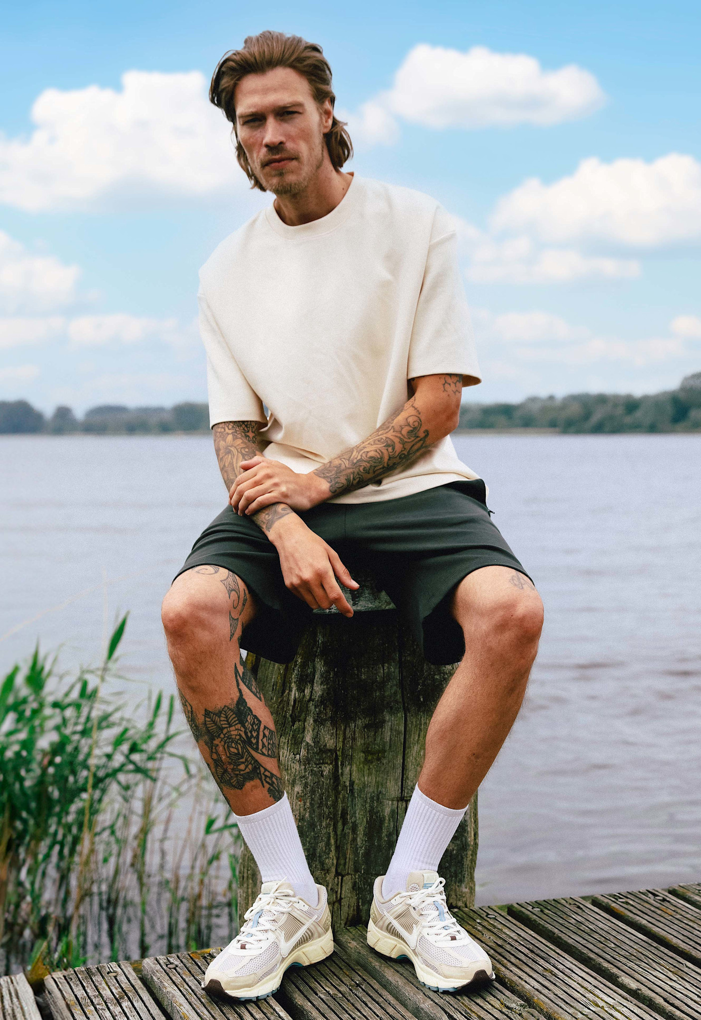 Kultivate Luxury Drip Tee Whitecap Grey