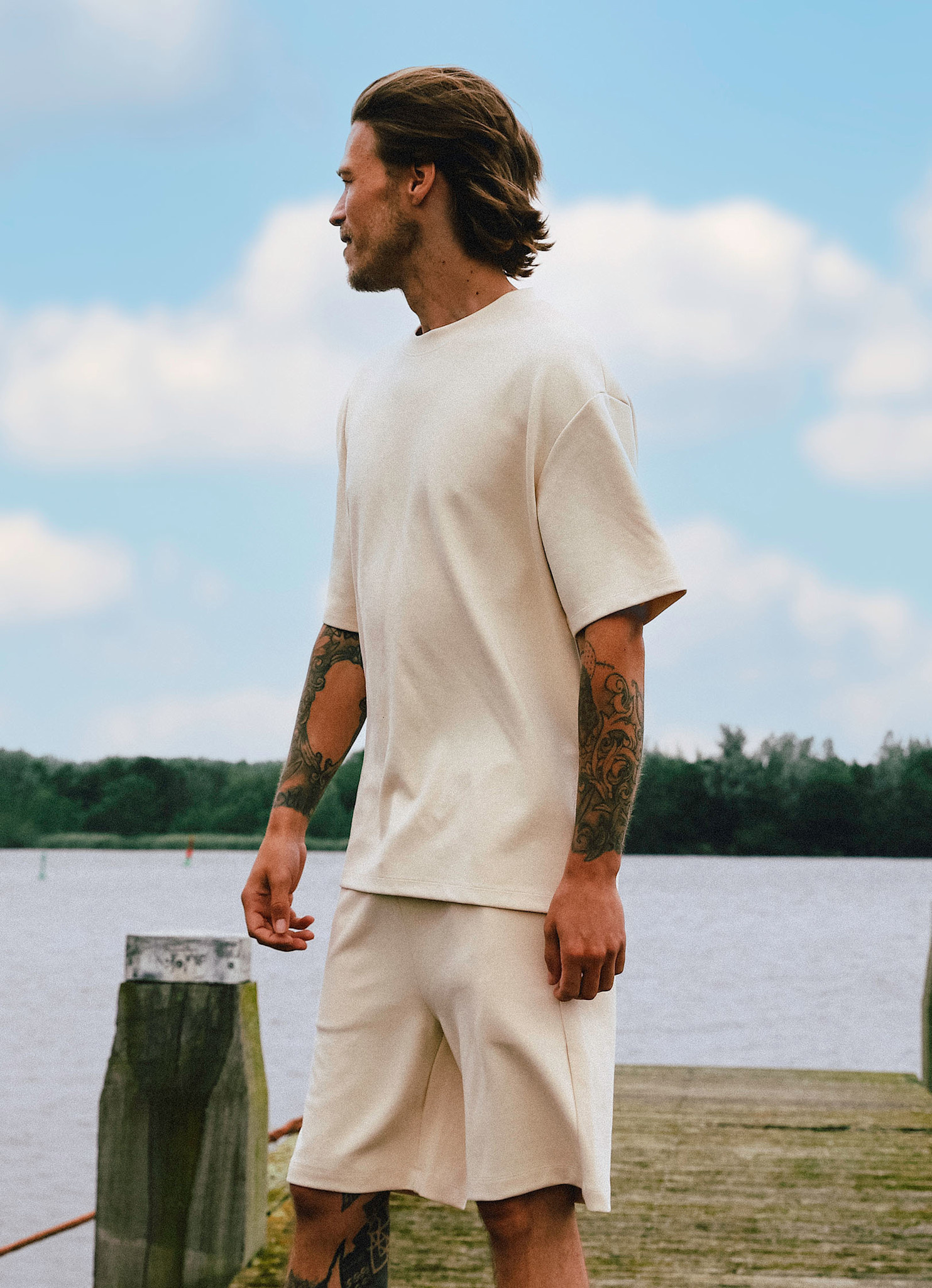 Kultivate Luxury Drip Tee Whitecap Grey