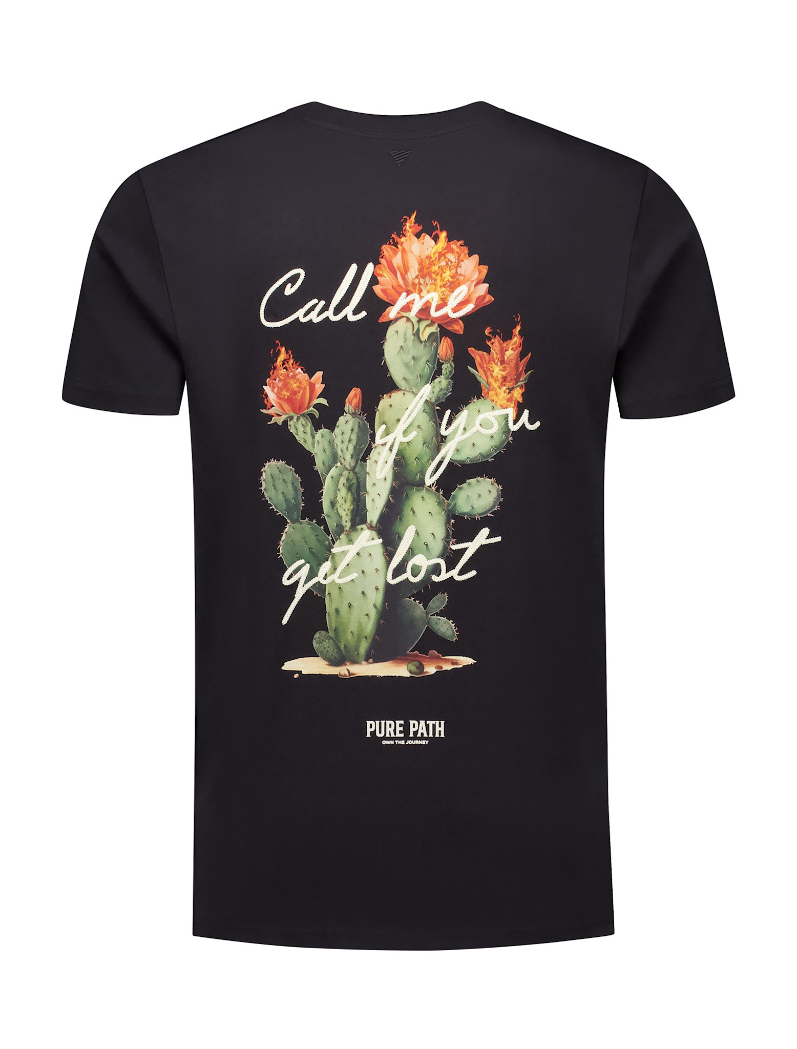 Pure Path 25030107 Call Me If You Get Lost Tee Black