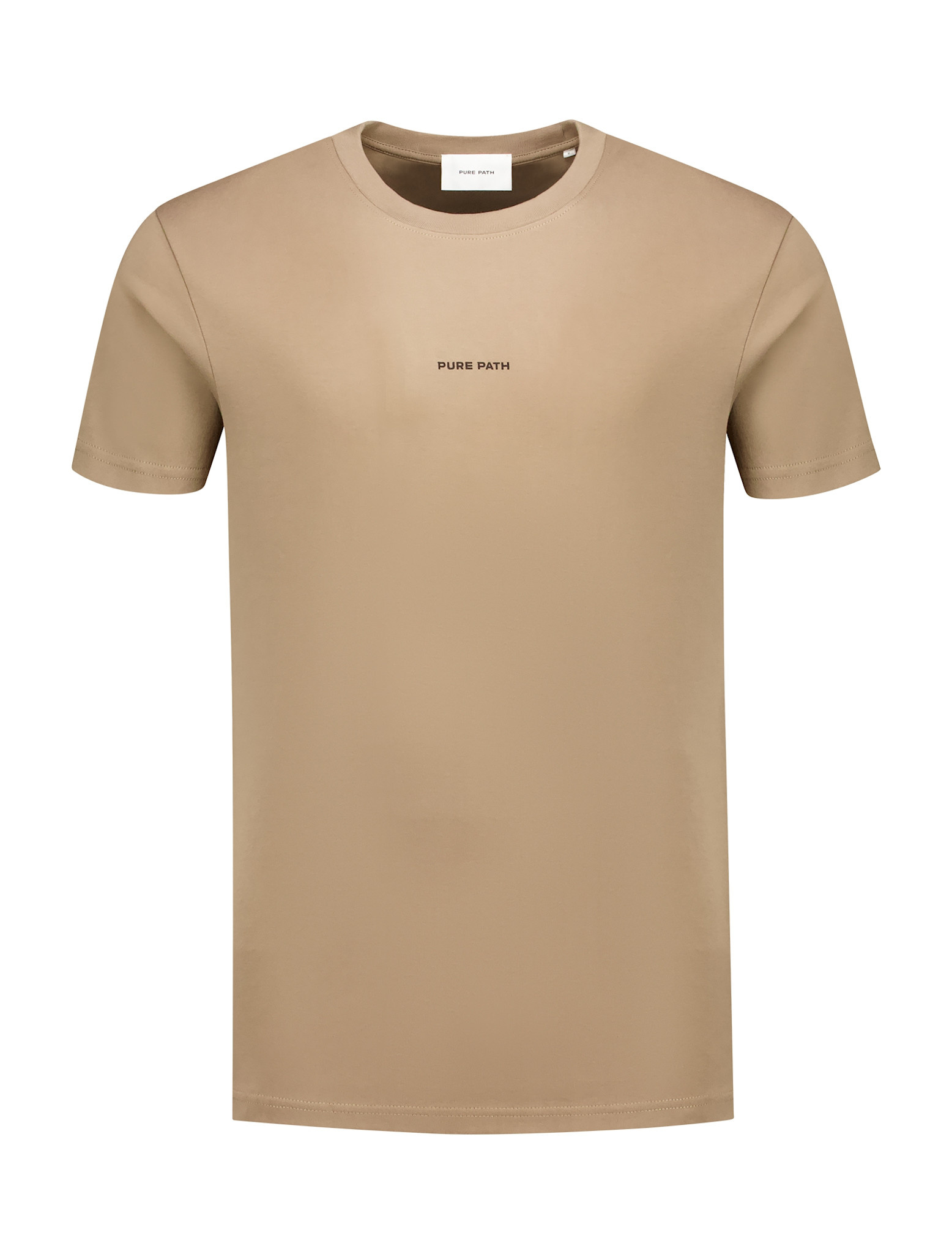 Pure Path 25030107 Call Me If You Get Lost Tee Taupe