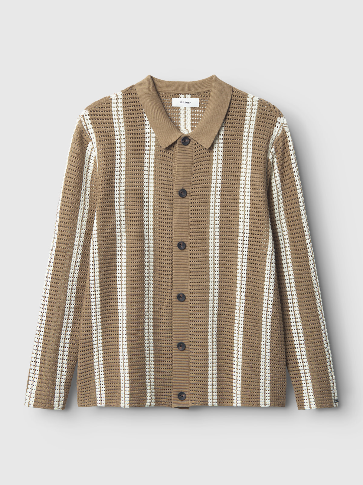 Gabba Dezz Stripes Knit L/S 11433 Brown