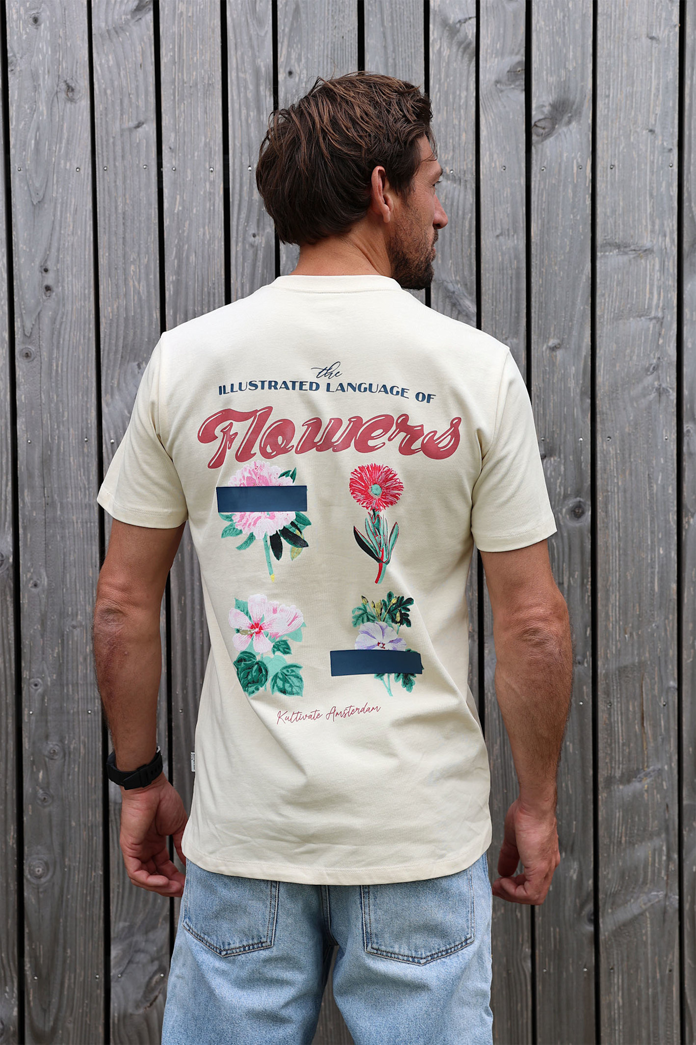 Kultivate Illustrated Tee Bone White
