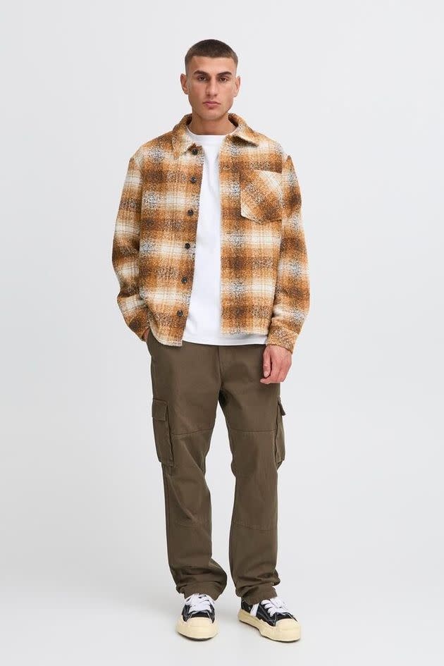 Solid Ronen 21108728 Overshirt Cathay Spice Brown