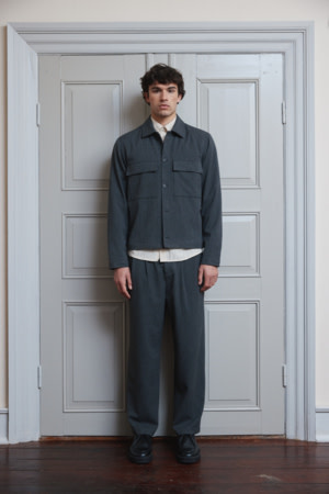 Casual Friday 20505618 Grant Wide Striped Pants 50818 Dark Grey Melange