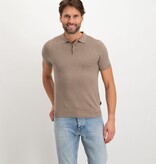 Saint Steve Chris Knitted Polo Taupe Melange