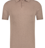 Saint Steve Chris Knitted Polo Taupe Melange