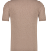 Saint Steve Chris Knitted Polo Taupe Melange