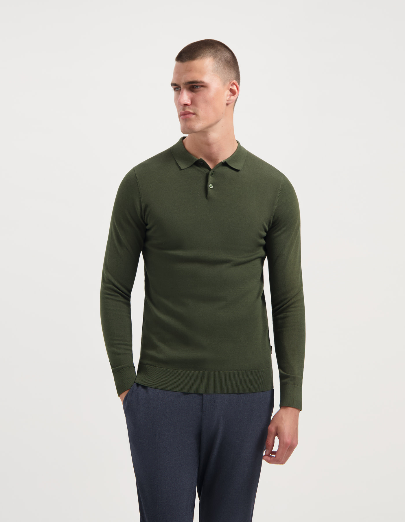 Saint Steve Berend Knit Deep Forest Green