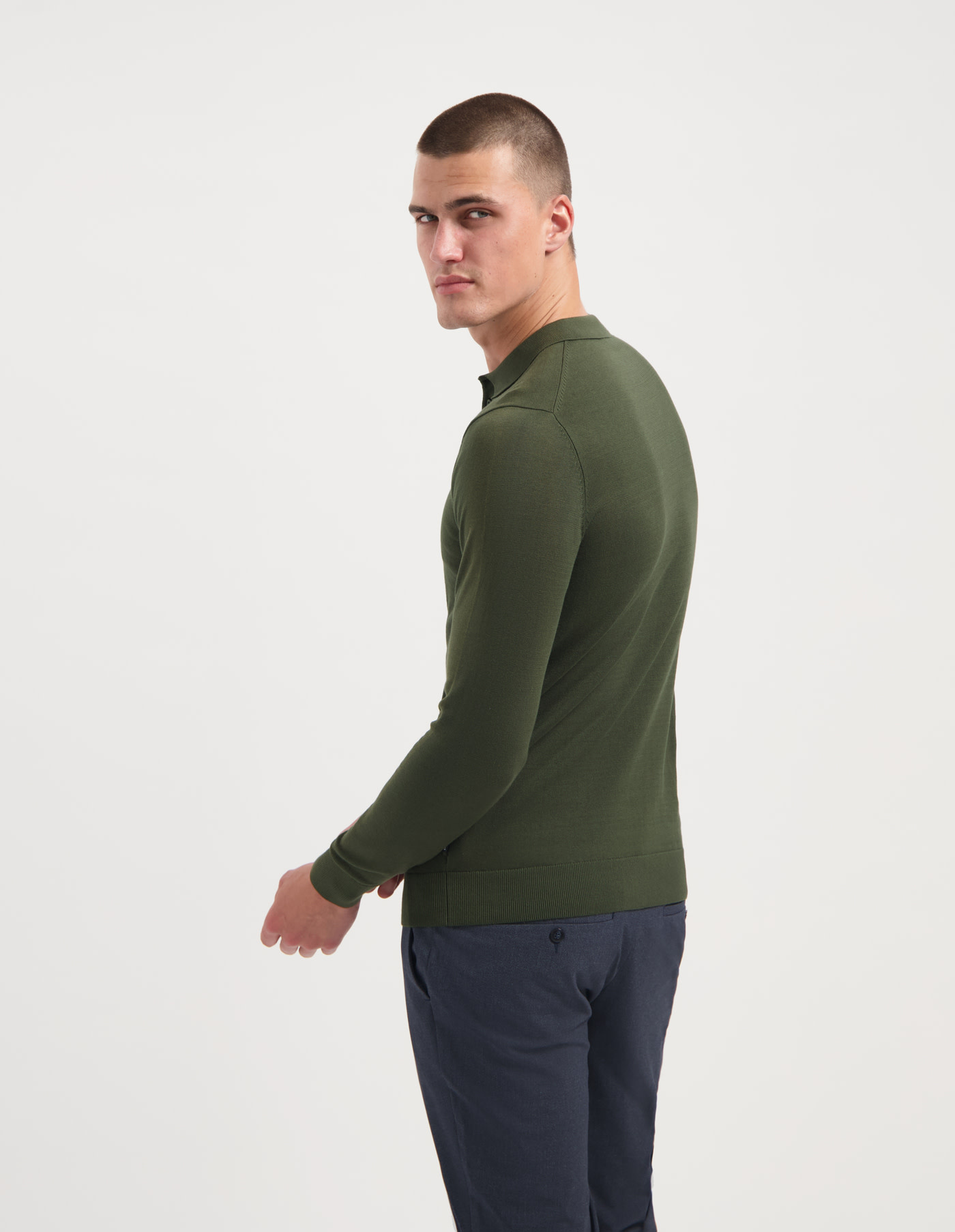 Saint Steve Berend Knit Deep Forest Green