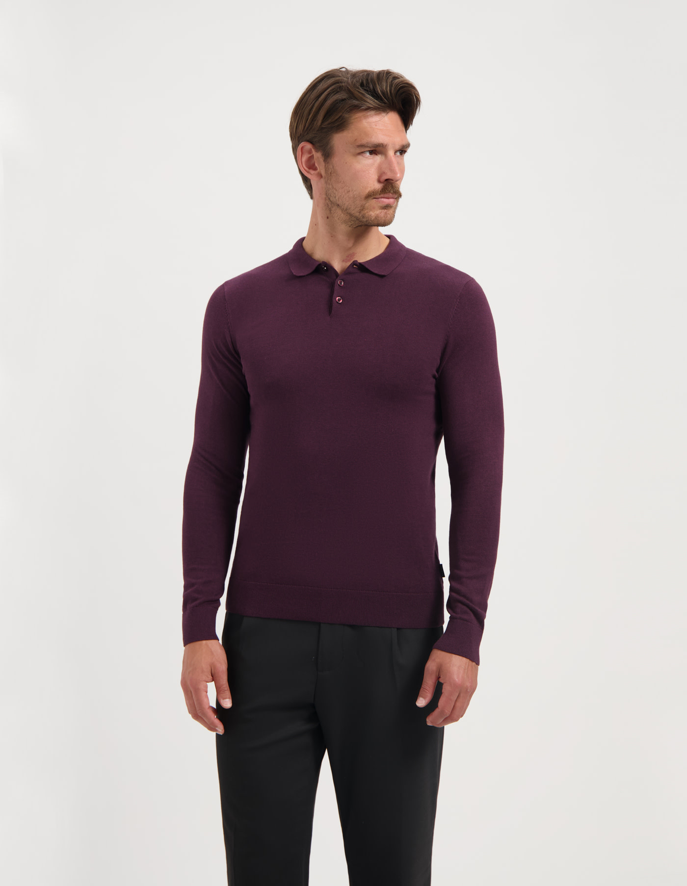 Saint Steve Berend Knit Plum Melange