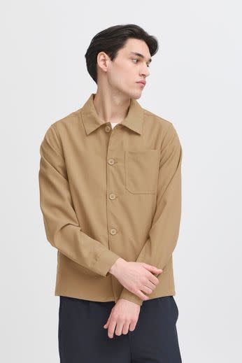 Casual Friday 20505645 Marco Stretch Shacket 171312  Silver Mink