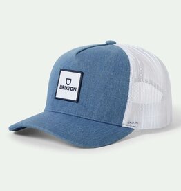 Brixton Alpha Block X C MP Mesh Cap Denim White