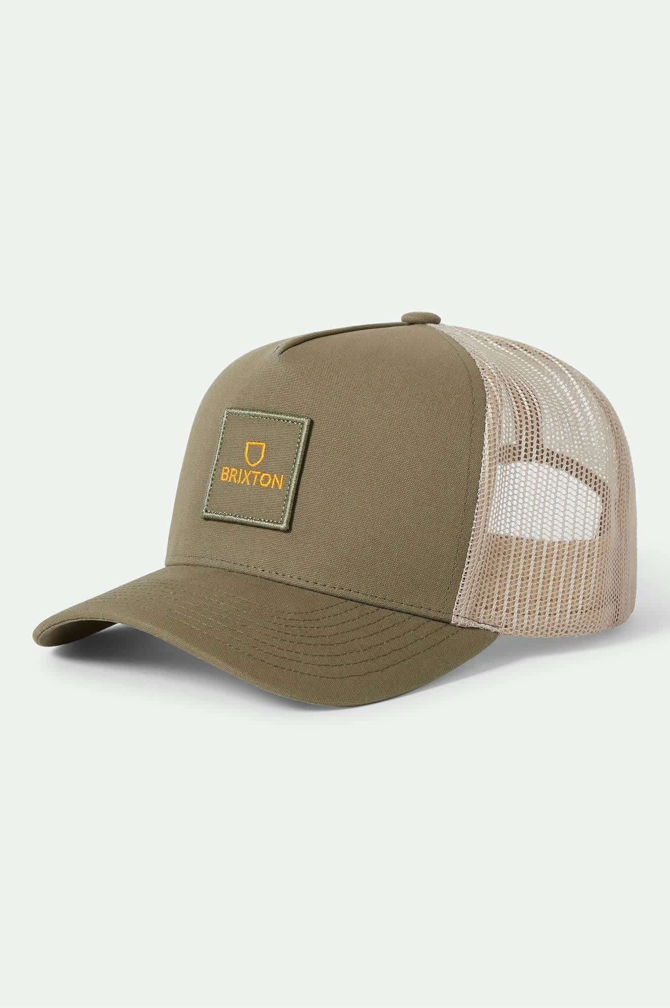 Brixton Alpha Block X C MP Mesh Cap Ivy Green / Sand