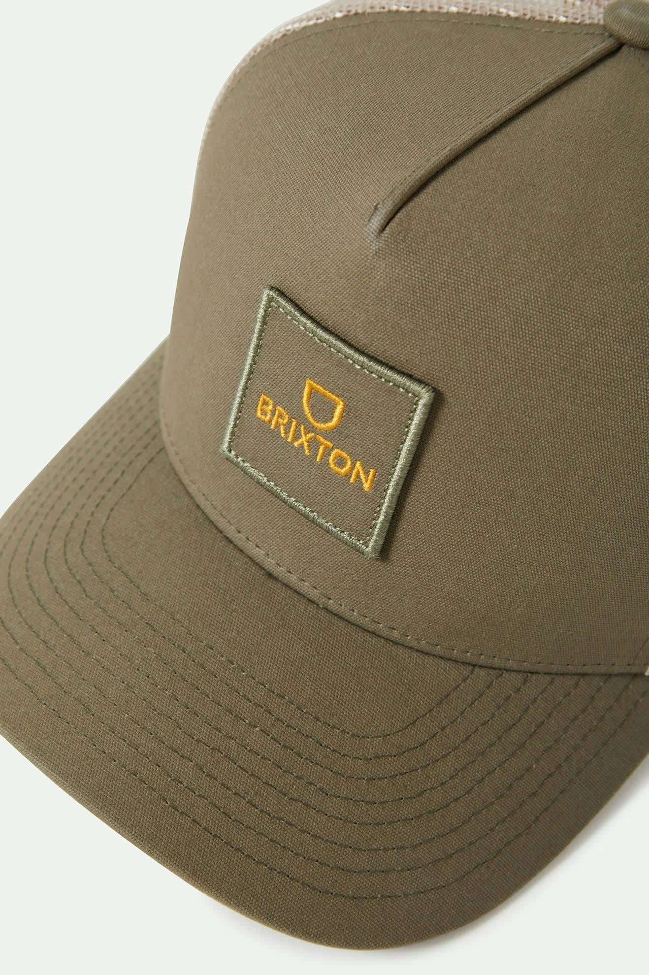 Brixton Alpha Block X C MP Mesh Cap Ivy Green / Sand
