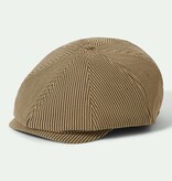 Brixton Brood Snap Cap Dark Tan / Black Hickory Stripe