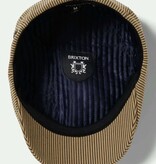 Brixton Brood Snap Cap Dark Tan / Black Hickory Stripe