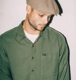 Brixton Brood Snap Cap Dark Tan / Black Hickory Stripe