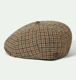Brixton Brood Snap Cap Oatmeal / Charcoal Houndstooth